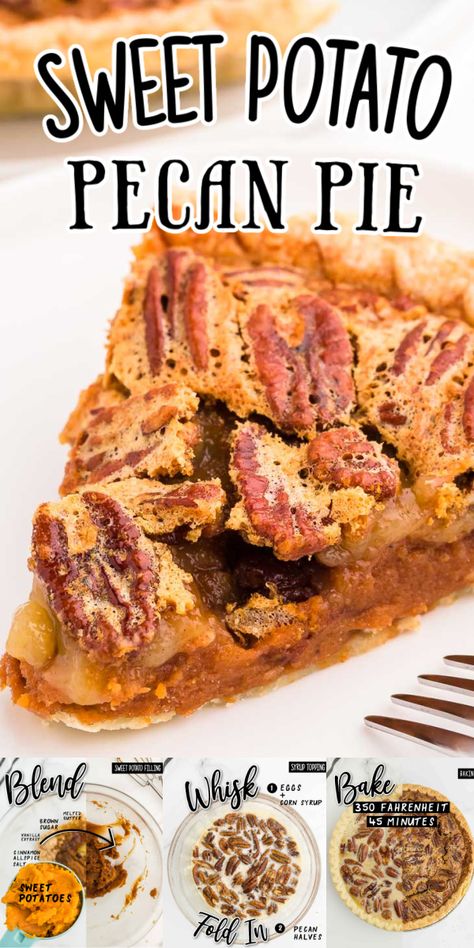 Sweet Potatoes Pecan Pie, Sweet Potato Pie With Pecan Crust, Sweet Potato Pie Condensed Milk, Mini Sweet Potato Pie Bites, Sweet Potato Pie With Pecan Topping, Prize Winning Pie Recipes, Sweet Potato Pecan Pie Recipe, Pecan Sweet Potato Pie, Sweet Potato Pecan Cobbler