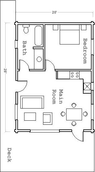 Double garage conversion plan Double Garage Conversion, Garage Granny Flat, Garage Conversion Granny Flat, 2 Car Garage Apartment, Granny Flat Plans, 1 Bedroom House Plans, Garage Apartment Plan, Plan Garage, Garage To Living Space