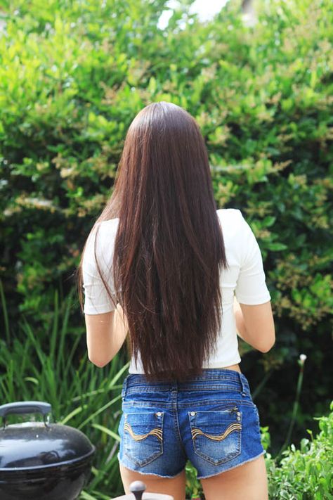 brown straight hair Straight Long Brown Hair, Hair Cut Straight, Straight Hair Cut, Chest Length Hair, Hair Dark Brown, Brown Straight Hair, Straight Hair Cuts, Hair Dark, Long Brown Hair