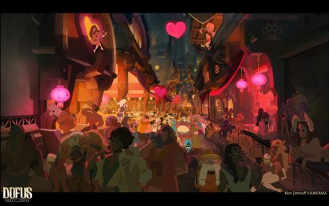 ArtStation - RED DISTRICT, Kim Ettinoff Red Light District Art, It Background, Red District, Red Light District, Hoi An, Red Light, Feature Film, Art Director, Light Red