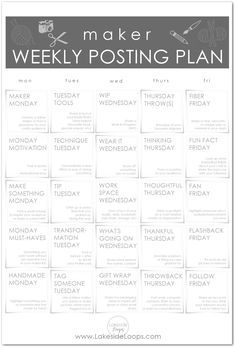 Social Media Content Ideas, Social Media Content Planner, Facebook Content, Agency Logo, Printable Weekly Planner, Social Media Content Calendar, Social Media Marketing Plan, Social Media Planning, Media Planner