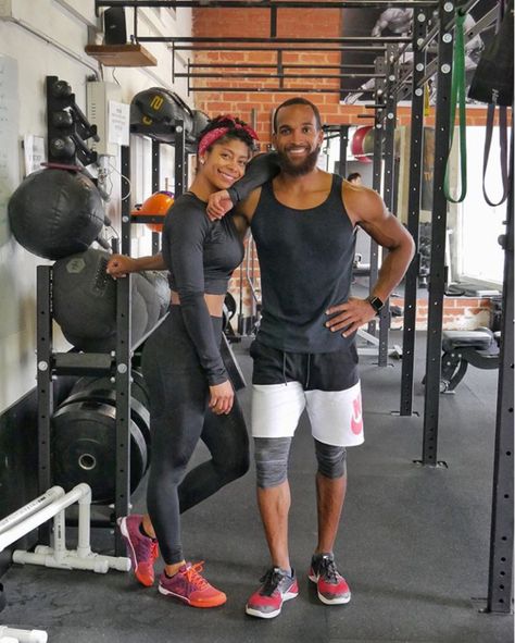 10 Inspiring Married Millennial Couples Who Keep Their Followers Believing In Love - Essence Couple Workout Together, Self Sacrifice, Prove Love, Gym Couple, Vision 2024, Fit Couple, Black Fitness, Black Love Couples, Celebrity Lifestyle