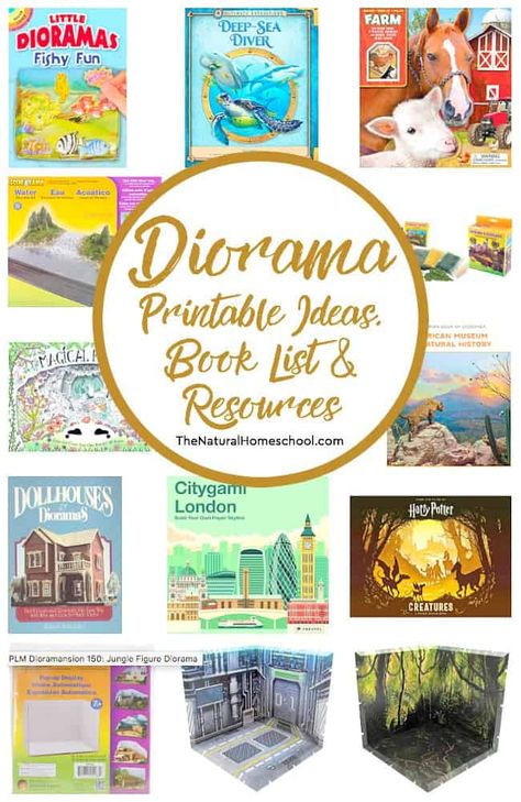 Take a look at this set of diorama printable ideas, book list and resources! You and your kids will have a blast with of of these ideas! Diorama Book Report, Printable Diorama, Homeschooling Printables, Dall Sheep, Book Basket, Free Educational Printables, Montessori Printables, Elementary Books, Art Preschool