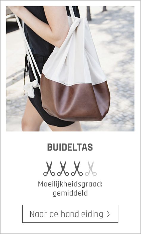 Gratis Naaipatroon - Buideltas - PDF Download - Stoftips: Kunstleer, Kurk, Canvas, Panama, Gobelin - Stoffen.net Diy En Cuir, Diy Textiles, Rucksack Bag, Sewing Tutorials Free, Street Shoes, Everyday Shoes, Bags Tutorial, Diy Couture, Leather Diy