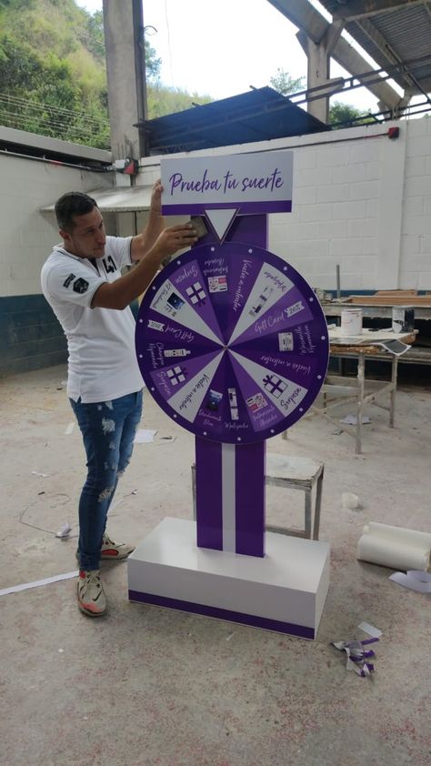 Spin The Wheel Game Ideas, Spinning Wheel Game, Pull Up Banner Design, Ideas Aniversario, Stand Feria, Mobile Boutique, Wheel Of Fortune, Aesthetic Desktop Wallpaper, Spinning Wheel