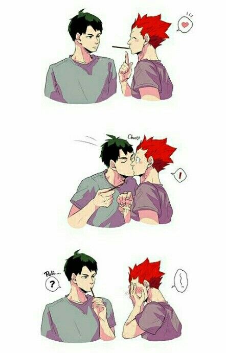 Iwaoi Hard, Ushijima X Tendou, Haikyuu Ushijima, Ushijima Wakatoshi, Kageyama X Hinata, Haikyuu Meme, Volleyball Anime, Haikyuu Funny, Haikyuu Ships