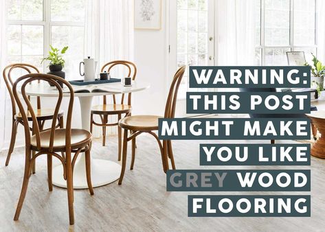 Grey Floors, Grey Wooden Floor, Colours That Go With Grey, Wood Vinyl Flooring, Grey Vinyl Flooring, Floor Paint Colors, Pine Wood Flooring, Grey Wood Floors, Creative Flooring