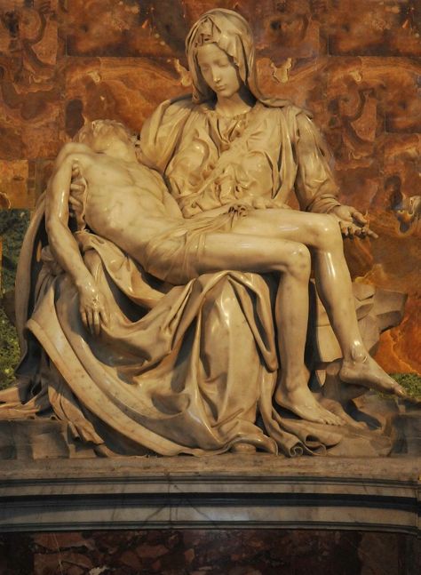 Michelangelo's Piata, Vatican City Pieta Sculpture, One Day In Rome, Michael Angelo, Giorgio Vasari, Famous Sculptures, Istoria Artei, Italian Sculptors, St Peters Basilica, Statue Art