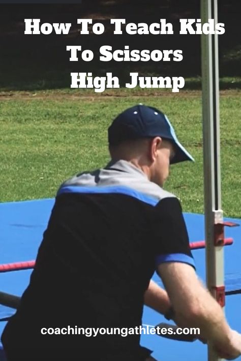 Tips And Tricks For Introducing Scissors High Jump To Beginners.   Features a short instructional video plus a handy summary!  Scissors high jump is a great introductory high jump technique for young athletes. High Jump Track, Lose Arm Fat Fast, Jump Workout, Wall Push Ups, Education Games, Lose Arm Fat, How To Teach Kids, Physical Education Games, Arm Fat