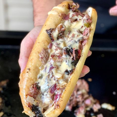 Smoked Brisket Cheesesteak, Brisket Philly Cheesesteak, Brisket French Dip Sandwiches, Smoked Brisket Sandwich, Recipes Using Brisket, Brisket Cheesesteak, Brisket Leftover Recipes, Brisket Sandwiches Ideas, Leftover Brisket Ideas