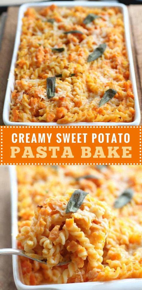 Sweet Potato Pasta Recipe, Sweet Potato Pasta Sauce, Sweet Potato Sauce, Sweet Potato Pasta, Spaghetti Bake, Cheesy Spaghetti, Sweet Potato Recipes Baked, Vegetarian Sweets, Air Fryer Recipes Vegetarian