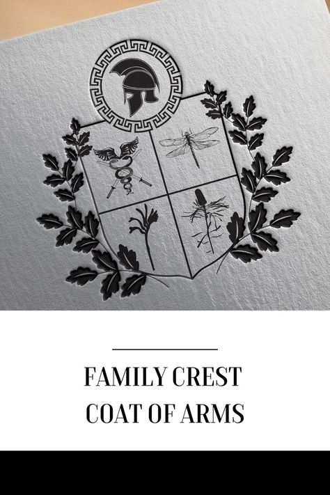 Crest Logo Design, Family Crest Symbols, Middle Ages Art, Crest Tattoo, Chest Piece Tattoos, Crest Logo, Chest Piece, Modern Logo Design, Family Crest