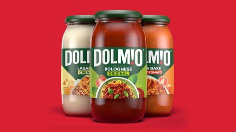 Dolmio Unveils a Fresh and Tasty New Look for the Italian Pasta Sauce Market - World Brand Design Society Fresh Food Packaging, Sauce Packaging, Fresh Logo Design, Italian Pasta Sauce, Fresh Logo, Italian Sauce, Modern Packaging, Italian Cooking, Food Packaging Design