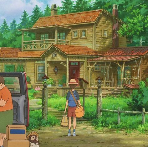 Miyazaki Anime, Marnie Was There, Studio Ghibli Films, Art Studio Ghibli, Ghibli Aesthetic, When Marnie Was There, Studio Ghibli Background, Personajes Studio Ghibli, Ghibli Studio