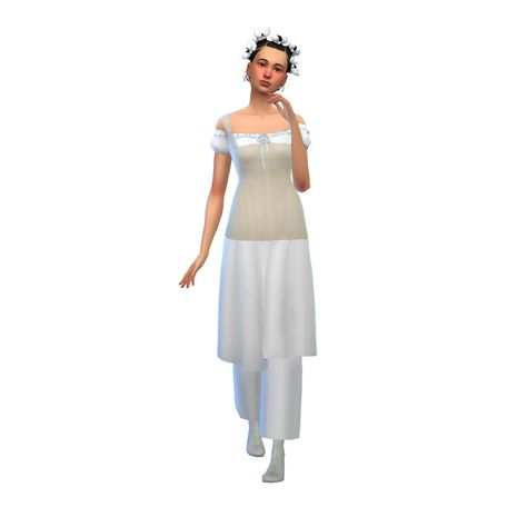 Ts4 Nightgown, Sims 4 Cc Victorian Sleepwear, Sims 4 Crucifix Cc, Sims 4 1830s Cc, Sims 4 Regency Dress, Regency Sims 4, Regency Cc Sims 4, Regency Sims 4 Cc, Sims 4 Regency Cc