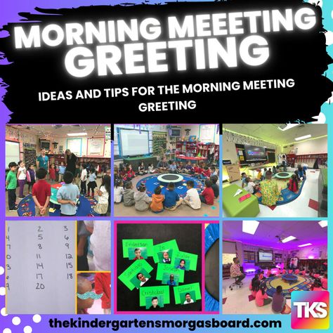 Today we are continuing our blog series on Morning Meeting talking about morning meeting greetings. Why Are Morning Meeting Greetings Important? One thing we need to always be aware of… Abc Bootcamp, Morning Meeting Greetings, Morning Meeting Activities, Kindergarten Smorgasboard, Meeting Activities, Circle Map, Student Picture, Voice Levels, Math Literacy