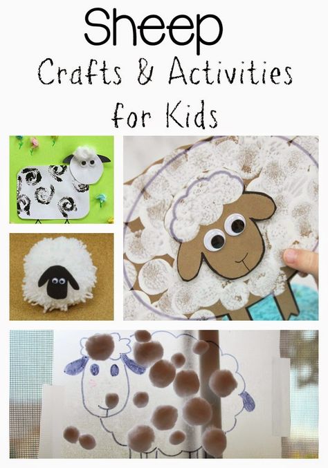 Still Playing School: Sheep Crafts and Activities for Kids Lion And Lamb Craft, Lamb Craft, Craft For Preschoolers, Mary Had A Little Lamb, Sheep Crafts, Puppets For Kids, Crafts And Activities For Kids, Construction Paper Crafts, Lion And Lamb