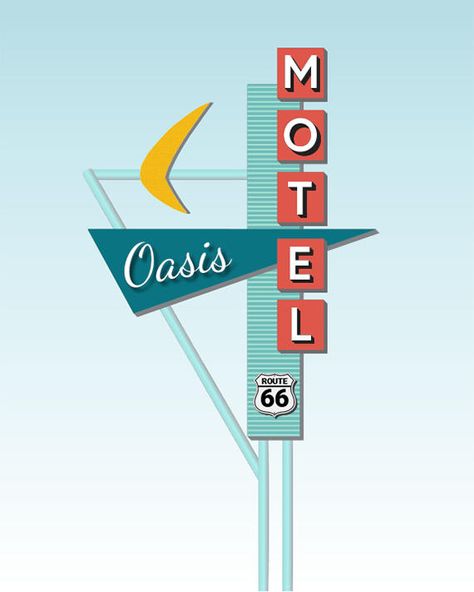 Googie Signs, Motel Signs, Retro Midcentury Modern, Retro Signage, Disney Minimalist, Motel Sign, Mid Century Chic, Retro Sign, Parking Space