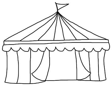 Cre8tive Hands: Circus - Tent Circus Tent Drawing Easy, Circus Drawing Easy, Circus Tent Drawing, Circus Tent Craft, Circus Diy, Tent Drawing, Carnival Classroom, Tent Template, Tent Craft