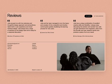 Julia Dziubina—UX/UI Designer - Awwwards Honorable Mention Minimalist Web Design, Portfolio Web Design, Portfolio Layout, Composition Design, Web Inspiration, Egg Designs, Creative Skills, Website Branding, Design Website