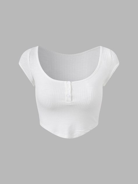 Cute Shirts Cropped, White Crop Top Png, Cute White Crop Tops, Cool Crop Tops, Crop Tops Outfits, White Top Outfit, Cute Cropped Shirts, Fashion Crop Tops, Cheap Crop Tops