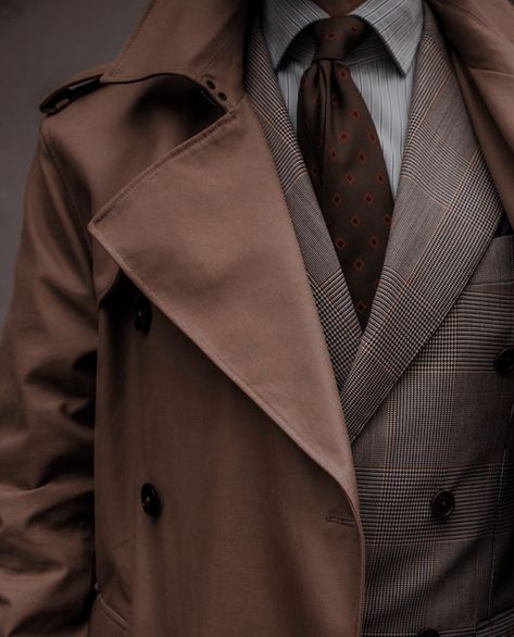 Trench Coat Men Aesthetic, Brown Coat Outfit, Coat Aesthetic, Sophisticated Men, Faceless Men, Aesthetic Men, Brown Trench Coat, Men's Trench Coat, Russian Men