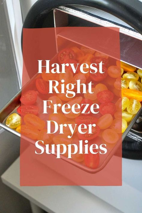 Freeze Dried Food Storage, Harvest Right Freeze Dryer, Freeze Dried Food, Freeze Dryer, Food Supplies, Dried Food, Long Term Storage, Freeze Drying Food, Food Supply