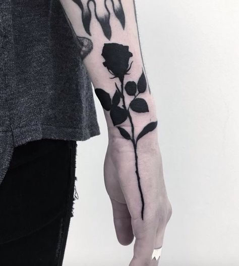 Black Rose Tattoo, Rose Shadow, Shadow Tattoo, Black Rose Tattoos, Tattoo Rose, B Tattoo, Badass Tattoos, Black Ink Tattoos, Rose Black