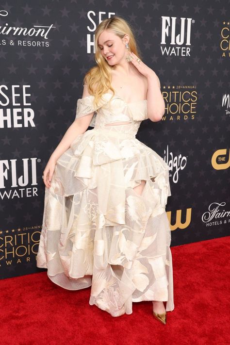 Critics Choice Awards 2023, Pisces Vibes, Ellie Fanning, Dakota And Elle Fanning, Critics Choice Awards, Elle Dress, Child Actresses, Legolas, Elle Fanning