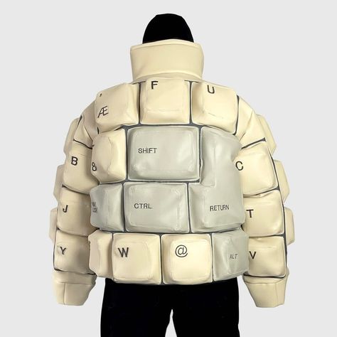 All Posts • Instagram Puffer Jacket Aesthetic, Winter Puffer Jackets, Tough Cookie, Upcycled Fashion, Puffer Jacket, Keyboard, Winter Fashion, Puffer, Black And Grey