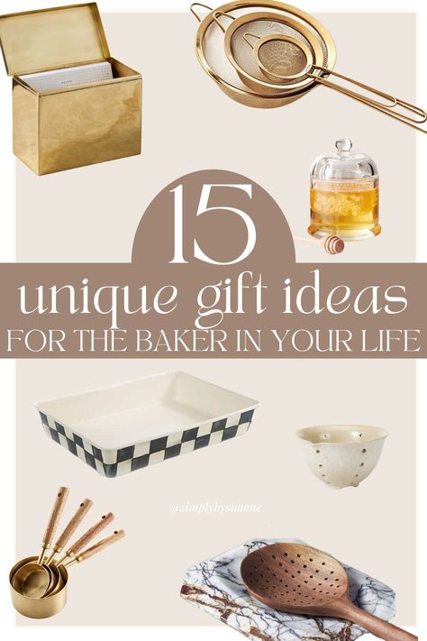 15 Unique Gift Ideas for the Baker in Your Life - Holiday Gift Guide 2021 - Baking - Unique Kitchen gifts - Christmas Gifts 2021 - Christmas Gifts for Her Bakers Gift Ideas, Baking Christmas Gifts, Baking Unique, Gifts For Bakers, Baker Gifts, Gifts 2021, Home Gift Ideas, Kitchen Christmas Gifts, Gifts For A Baker