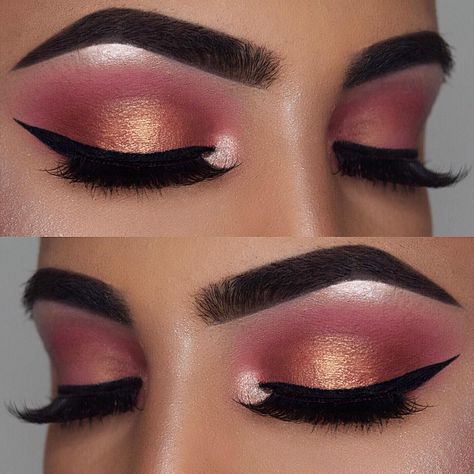 13.8k Likes, 107 Comments - @shivangi.11 on Instagram: “Details:🔸 @anastasiabeverlyhills dip brow pomade in dark brown & kitty Kat highlight from…” Rosy Makeup, Beauty Lash, Eye Looks, Makeup Goals, Gel Eyeliner, Prom Makeup, Make Me Up, Eye Make, Make Up Ideas