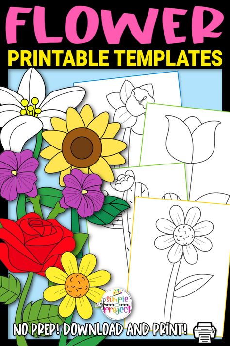 Kids will love these printable flower petal templates! They are … Printable Flower Templates Read More » The post Printable Flower Templates appeared first on Simple Mom Project. Printable Flower Templates, Simple Mom Project, Flower Templates Printable Free, Sunflower Template, Paper Flowers For Kids, Preschool Craft Activities, Flower Petal Template, Flower Templates Printable, Printable Flower