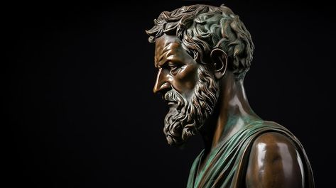 Bearded Man, Bronze Statue, Bearded Men, High Quality Images, Graphic Resources, Statue