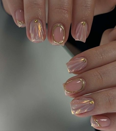 Nails Con Relieve, Rosy Nails, Natural Nails Manicure, Spring Acrylic Nails, Studded Nails, Work Nails, Classy Acrylic Nails, Almond Acrylic Nails, Nails Spring