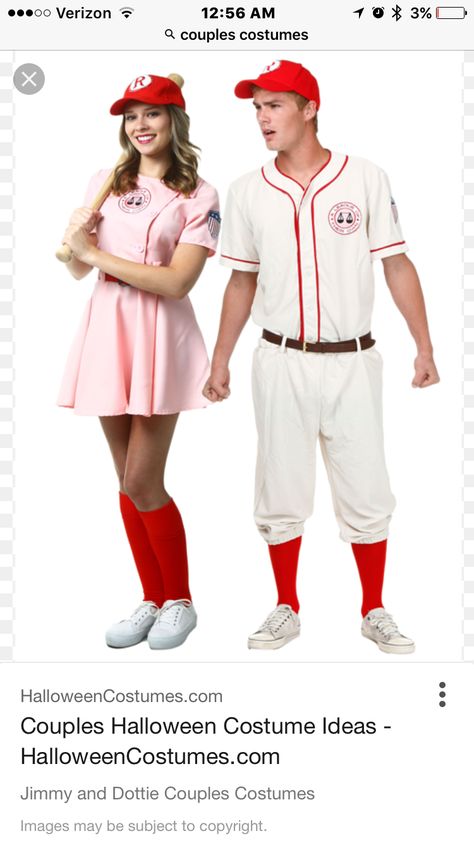 Unique Couples Costumes, Baseball Couples, Funny Couple Costumes, Funny Couple Halloween Costumes, Teenage Couples, Matching Halloween Costumes, Cute Couples Texts, Couple Costumes, Hallowen Costume