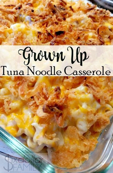 Tuna Noodle Casserole Recipe - Ready for an amazing casserole recipe? This tuna casserole recipe is all grown up! Kick the mac and cheese with peas to the curb and give your taste buds a treat! You can even sub chicken or turkey for the tuna!  #pastarecipes #tunarecipes #seafoodrecipes  #casserolerecipes #freezercooking #freezerrecipes #slowcooker #slowcookerrecipes  #crockpotrecipes #dinnerrecipes #frugalrecipes #menuplanning  #budgetrecipes #cheaprecipes #chickenrecipes #turkeyrecipes Chicken Noodle Casserole Recipe, Tuna Noodle Casserole Recipe, Tuna Casserole Recipes, Wallpaper Food, Noodle Casserole Recipes, Resep Seafood, Chicken Noodle Casserole, Tuna Noodle Casserole, Tuna Noodle