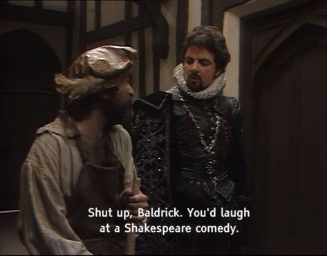 A collection of Blackadder quotes - The Best of British TV Comedy Blackadder Quotes Blackadder Quotes, Black Adder, British Tv Comedies, British Humour, English Humor, Johnny English, Rowan Atkinson, British Sitcoms, Stephen Fry