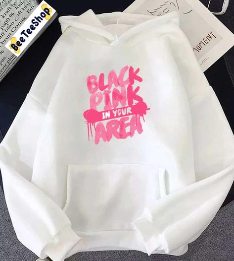 Blackpink Products, Blackpink Hoodie, Hoddies Outfits, Cool Jumpers, Hoody Kpop, Trendy Hoodies, 20 Dollars, Screenprinting, Black Pink Kpop