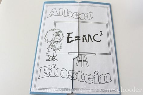 Albert Einstein Unit Study Albert Einstein Projects, Einstein Project, Unit Studies Homeschool, Nobel Prize In Physics, Lap Book, Homeschool Social Studies, Unit Studies, Albert Einstein Quotes, Einstein Quotes