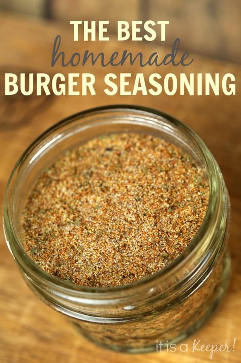 Best Burger Patty Recipe, Burger Seasoning Recipe, Best Burger Seasoning, Burger Recipes Seasoning, Easy Homemade Burgers, Best Homemade Burgers, Healthy Sauce, Homemade Dry Mixes, Homemade Burger