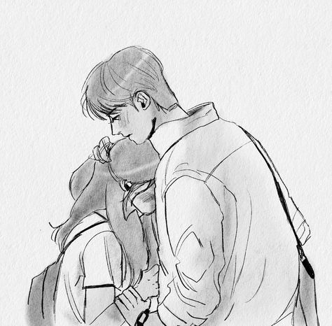 25 21 Drawing, 2521 Drawing, Cute Couple Drawings Sketches, Kdrama Sketches, Art Kdrama, 1366x768 Wallpaper Hd, Twenty Five Twenty One, 25 21, Art Drawings Sketches Creative