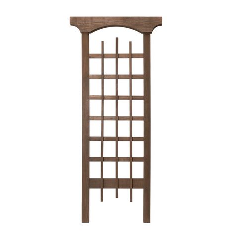 Arlmont & Co. Kresten 72 in. x 31.75 in. Walnut-Tone Farmhouse Trellis | Wayfair Farmhouse Trellis, Ladder Trellis, Privacy Trellis, Garden Arch Trellis, Wood Trellis, Square Lattice, Wedding Archway, Arch Trellis, Lattice Trellis