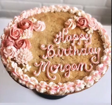 Birthday Cookie Cake, Cake For Women, Kids Treats, Birthday Cookie, Cookie Cake Birthday, Cookie Cakes, Kids Treat, Cake Inspo, Cute Birthday Cakes