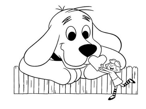 Emily Give Clifford The Big Red Dog Big Heart Coloring Page : Coloring Sun Dog Template, Clifford The Big Red Dog, Family Coloring Pages, Puppy Coloring Pages, Valentines Day Coloring Page, Heart Coloring Pages, Valentines Day Coloring, Dog Coloring Page, Coloring Pages For Boys