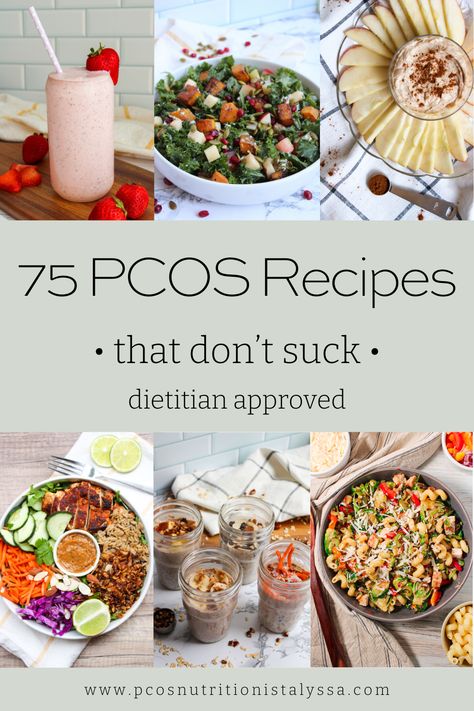 If you're looking for simple, yet delicious, recipes for PCOS, look no further. These are balanced meals are handpicked by a PCOS dietitian. These recipes will reduce your PCOS symptoms and cut your cravings for carbs and sugar. And they don't require you to be gluten-free or dairy-free just because you have PCOS! Healthy Recipes For Insulin Resistance, Mealssheeats Recipes, Insulin Resistance Recipe, Hyperinsulinemia Diet, Healthy Easy Dinner Recipes For Two Simple Weeknight Meals, Low Gi Recipes Dinner, Insulin Resistance Meal Ideas, Food For Insulin Resistance, Insuline Resistance Recipes