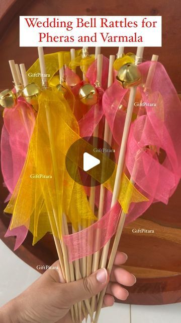 Rakhis by Gift Pitara | Ring in the joy and love! 🎉 Our beautiful wedding bell rattles are perfect for pheras and entry, adding a touch of tradition and elegance... | Instagram Indian Wedding Theme Ideas, Bells For Wedding, Marriage Gift Ideas, Indian Wedding Decor Ideas, Wedding Decorations Indian, Wedding Entry, Small Wedding Decor, Indian Wedding Gifts, Instagram Ring