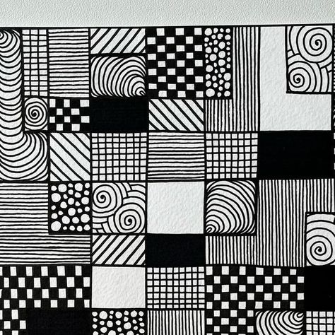 Perla Schippers on Instagram: "Monochrome Art: Lots of Pattern Filled Spaces" Monochrome Art, Tangle Art, Monochrome Pattern, Tangle Patterns, Zentangle Drawings, Zentangle Art, Line Art Drawings, May 13, Drawing Ideas