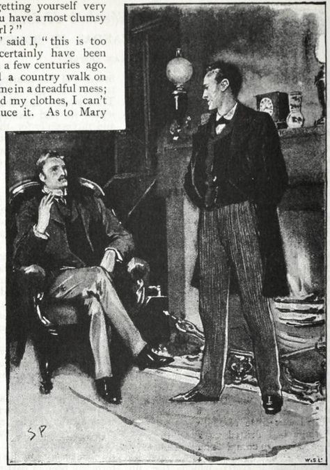 “Then he stood before the fire” — illustration to Arthur Conan Doyle's “A Scandal in Bohemia” by Sidney Paget Sidney Paget, Sherlock Illustration, Original Sherlock Holmes, A Scandal In Bohemia, Sherlock Holmes Quotes, Sherlock Holmes 3, Sherlock Quotes, Dr Watson, Arthur Conan