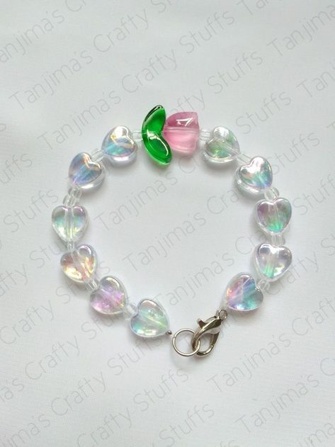 Tulips Beads Bracelet, Tulip Beads Bracelet, Tulip Accessories, Tulip Bracelet, Tulip Beads, Kalung Manik-manik, Anting Manik, Gelang Manik-manik, Pola Gelang